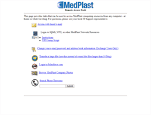 Tablet Screenshot of login.medplastgroup.com